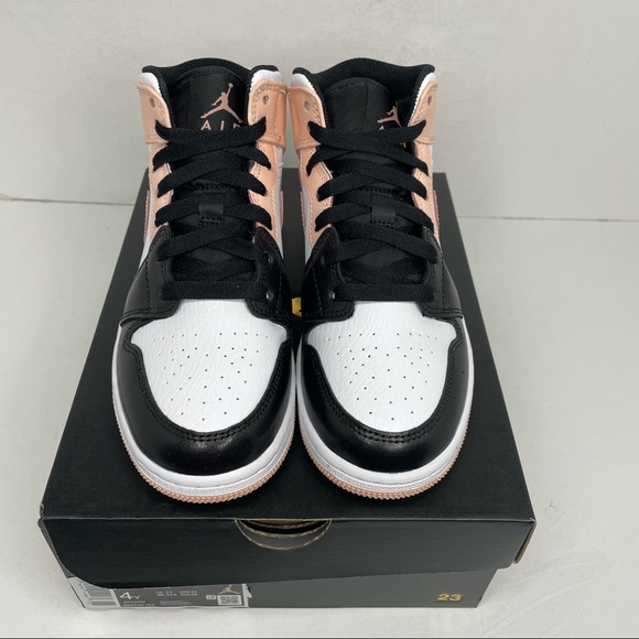 Nike Air Jordan 1 Retro Mid GS “Crimson Tint” NEW - Picture 2 of 4